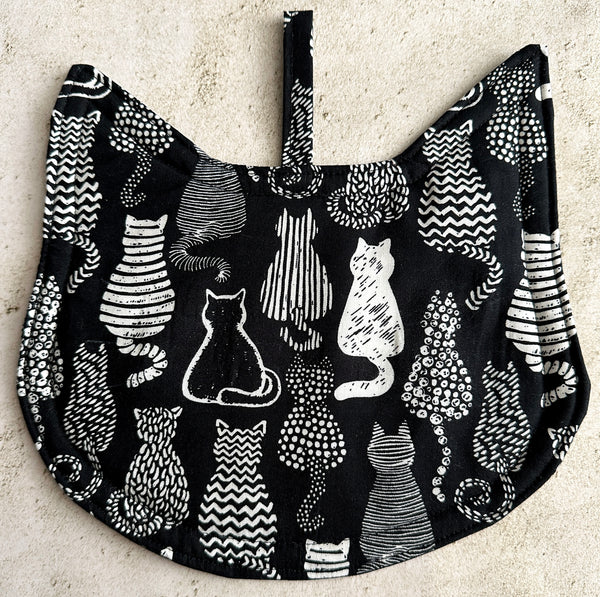 Cat Shaped Quilted Potholder Hot Pad