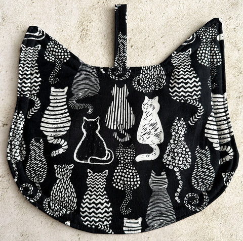 Cat Shaped Quilted Potholder Hot Pad