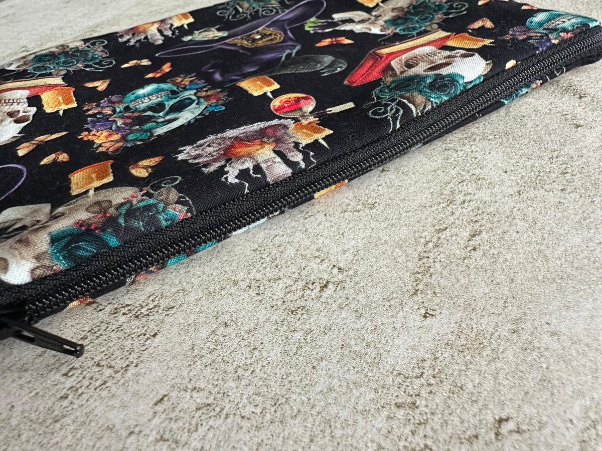 Witchy Tarot Card Bag With Zipper - Tarot Deck Storage Bag