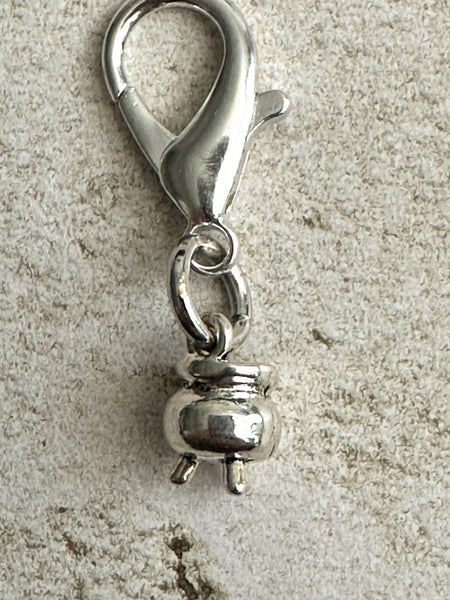 Witchy Mini Cauldron Zipper Pull Charm