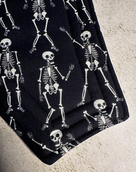 Coffin Pot Holder - Skeletons