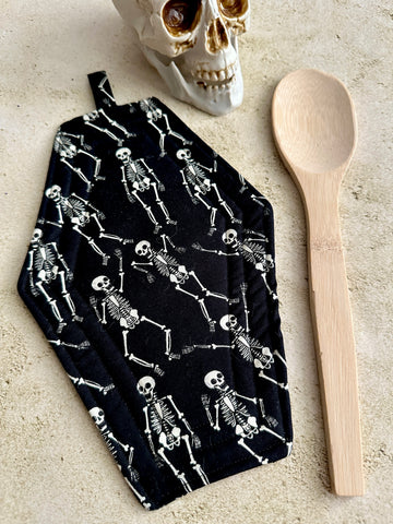 Coffin Pot Holder - Skeletons