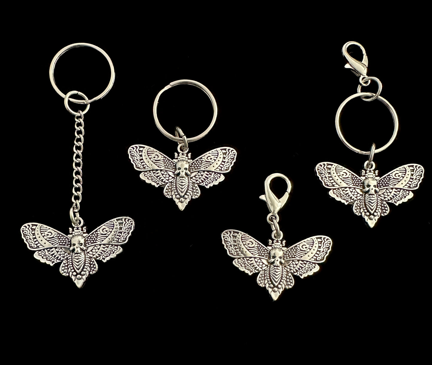 Mothman Cryptid Horror Lover Zipper Pull Bag Charm Keychain
