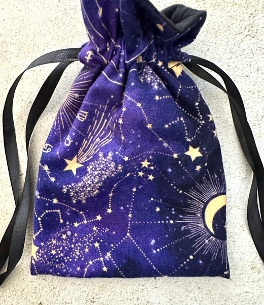 Purple Constellation Tarot Card Deck Bag