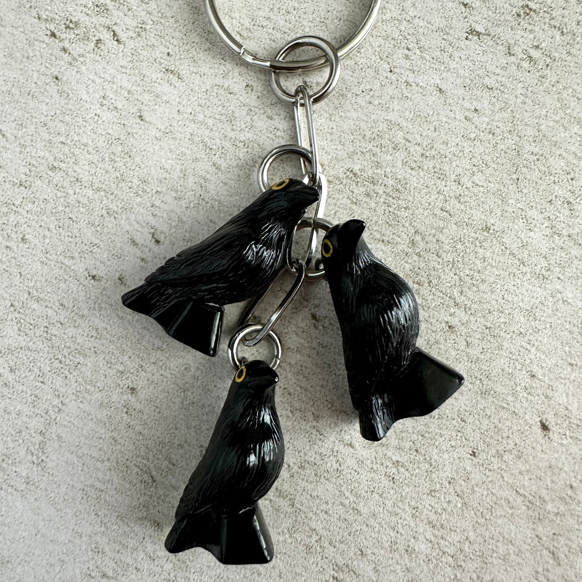 Murder of Crows Keychain – Goth Witchy Bag Charm for Horror Lovers, Witches & Halloween