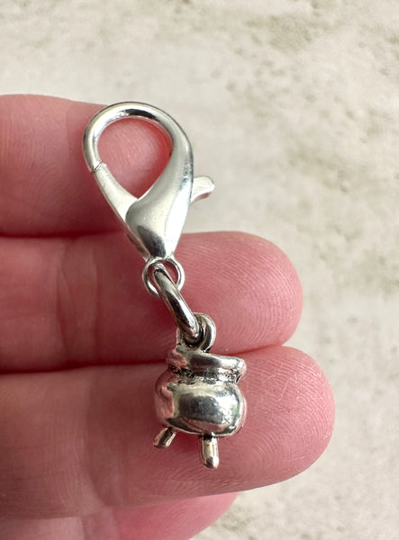 Witchy Mini Cauldron Zipper Pull Charm