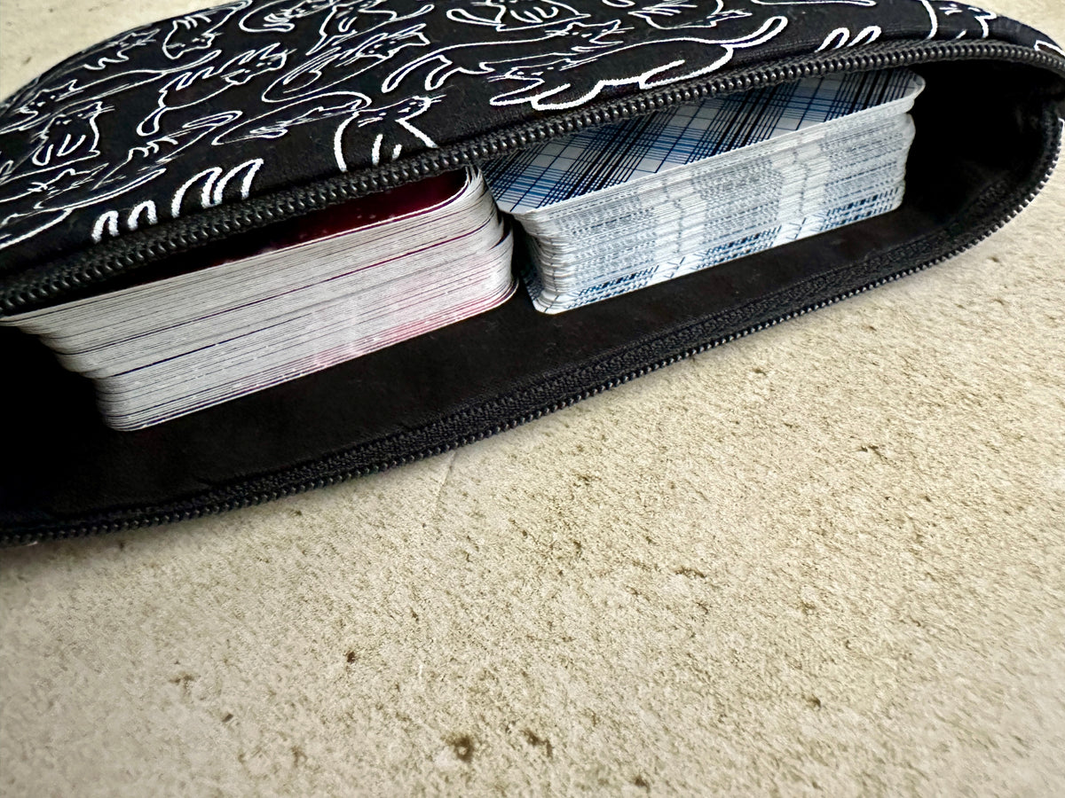 Cats Tarot Card Bag - Tarot Deck Storage Bag - Witchy Bag