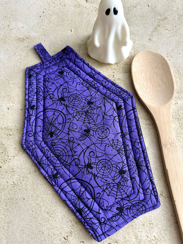 Coffin Pot Holder - Spiderwebs