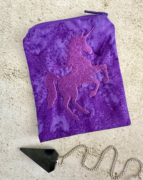 Purple Unicorn Mojo Bag