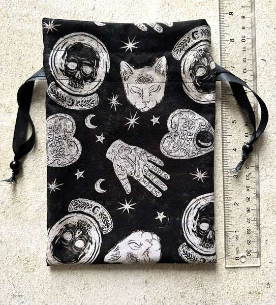 Witchy Tarot Card Bag, Rune Storage Bag