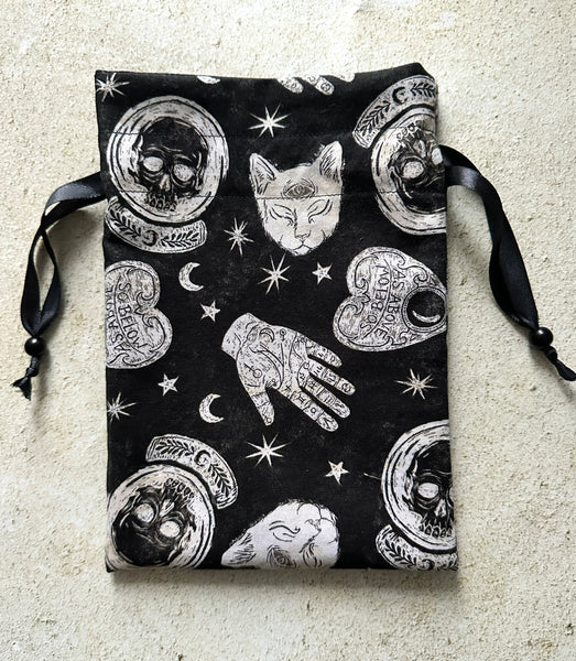 Witchy Tarot Card Bag, Rune Storage Bag