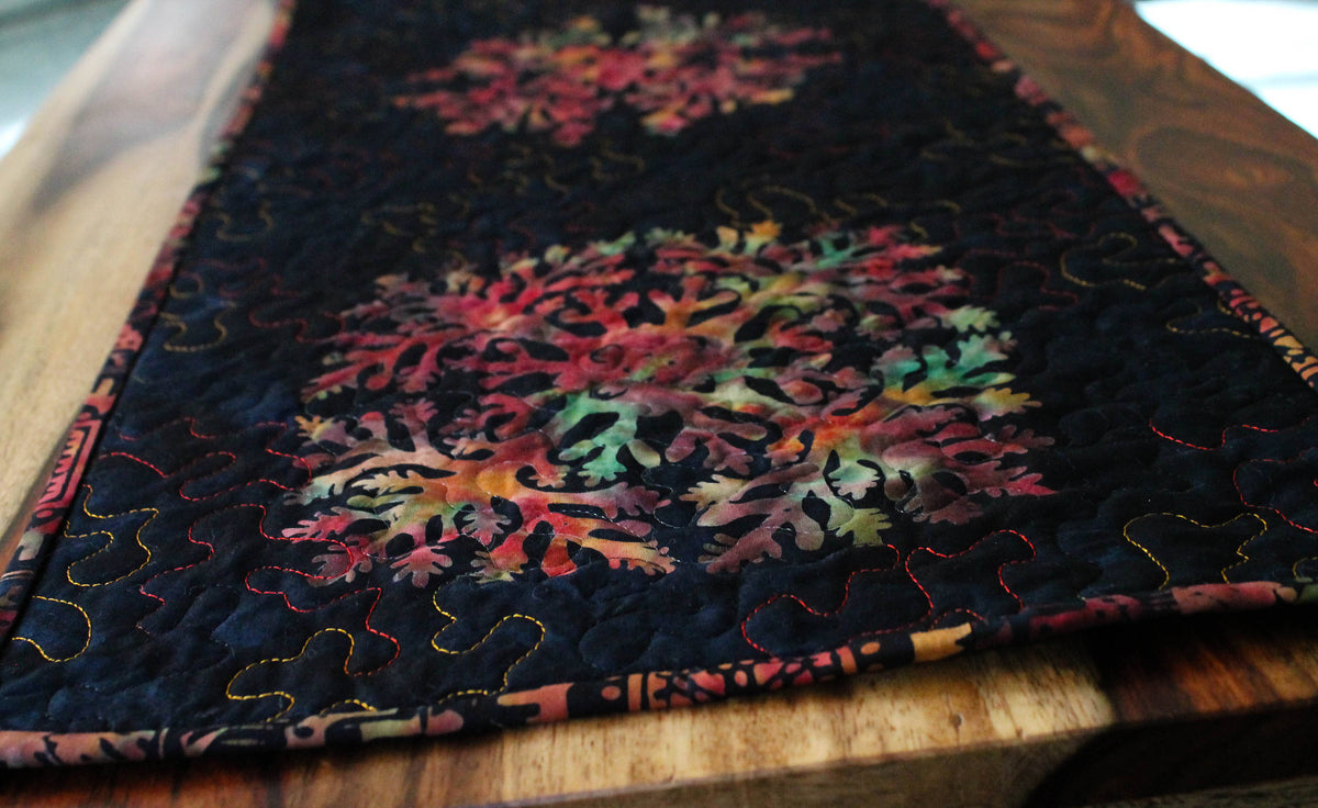Quilted Batik Table Runner