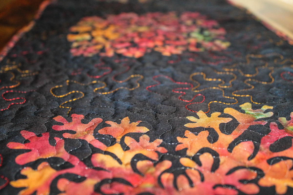 Quilted Batik Table Runner
