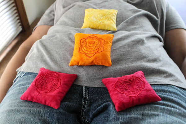 Embroidered Chakra Pillow SET