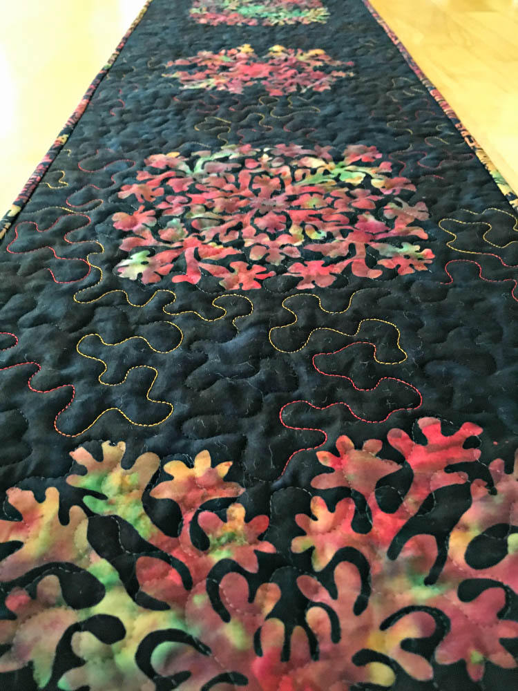 Quilted Batik Table Runner