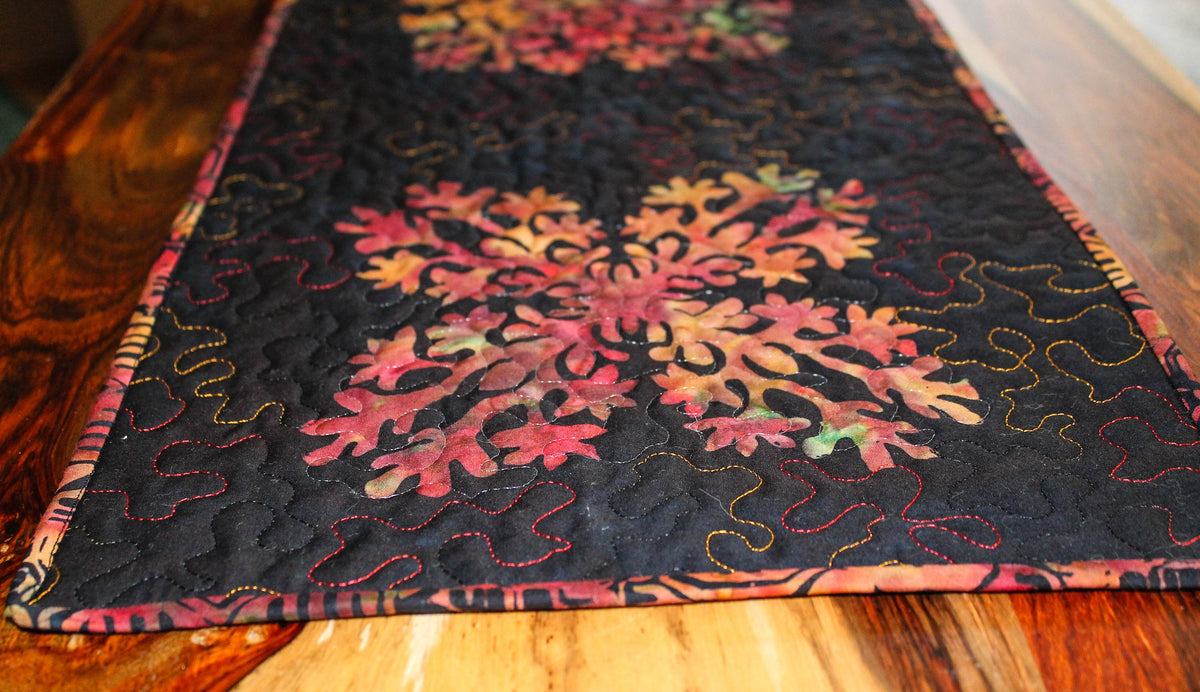Quilted Batik Table Runner