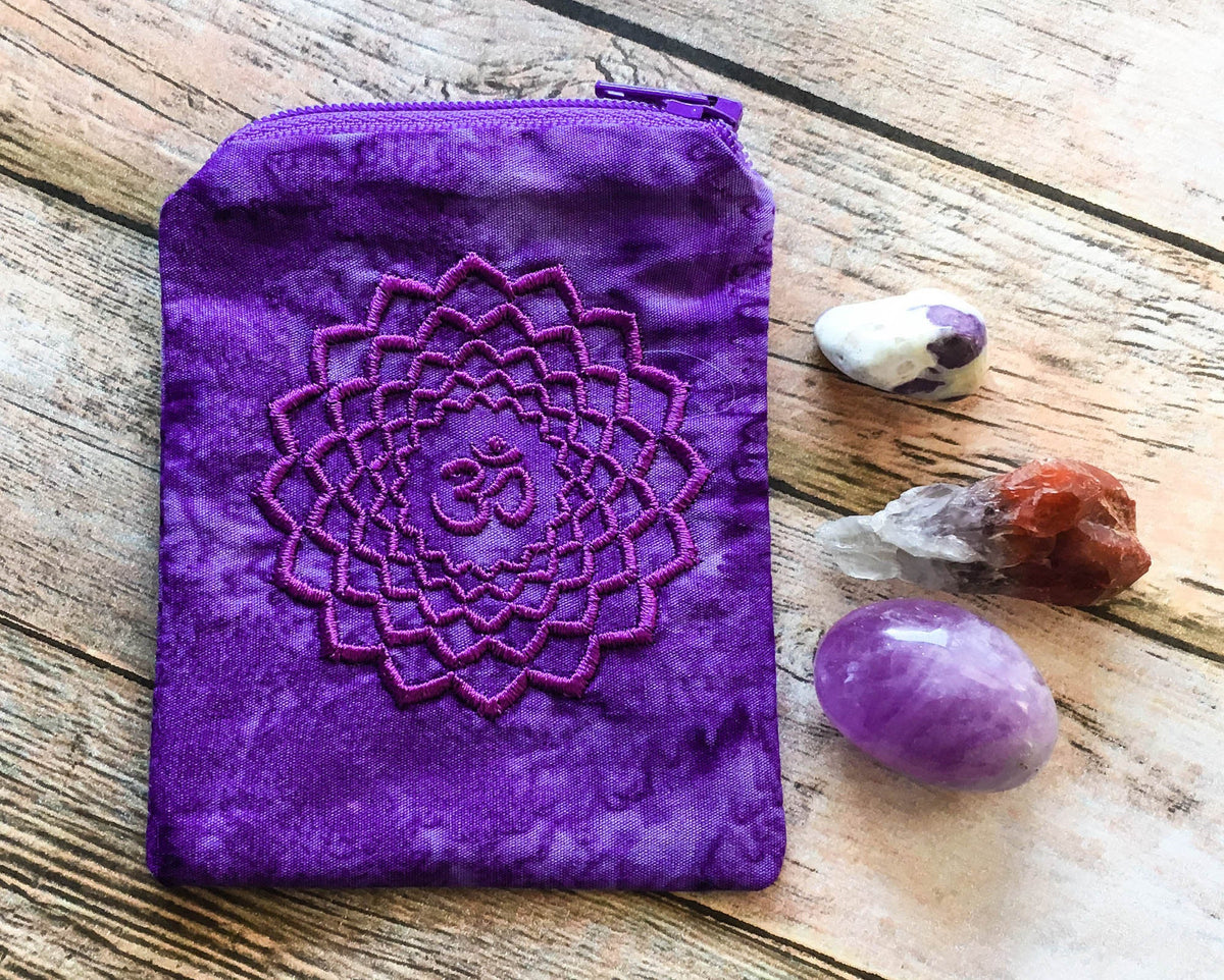 Embroidered Chakra Mojo Bags - SET