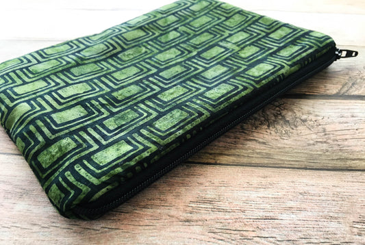Green Batik Tarot Card Bag