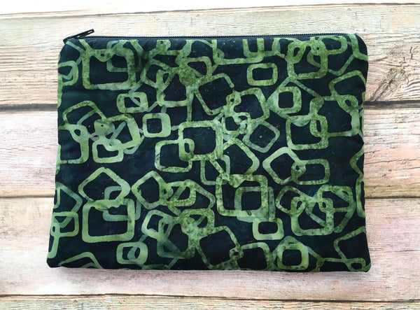 Green Geometric Tarot Card Bag