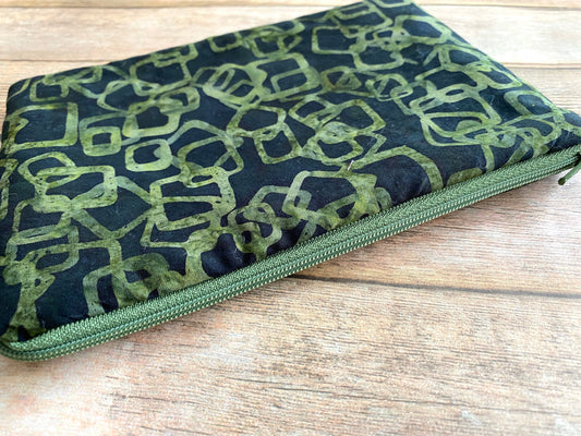 Green Geometric Tarot Card Bag