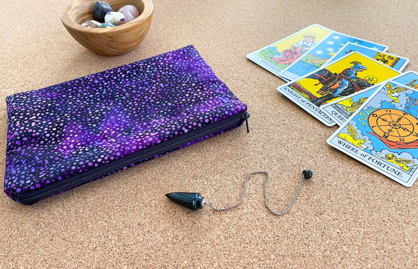 Purple Galaxy Tarot Card Bag