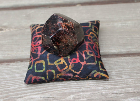 Geometric Singing Bowl Crystal Display Pillow
