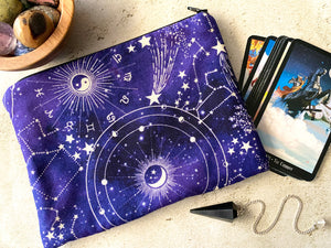 Purple Zodiac Tarot Bag