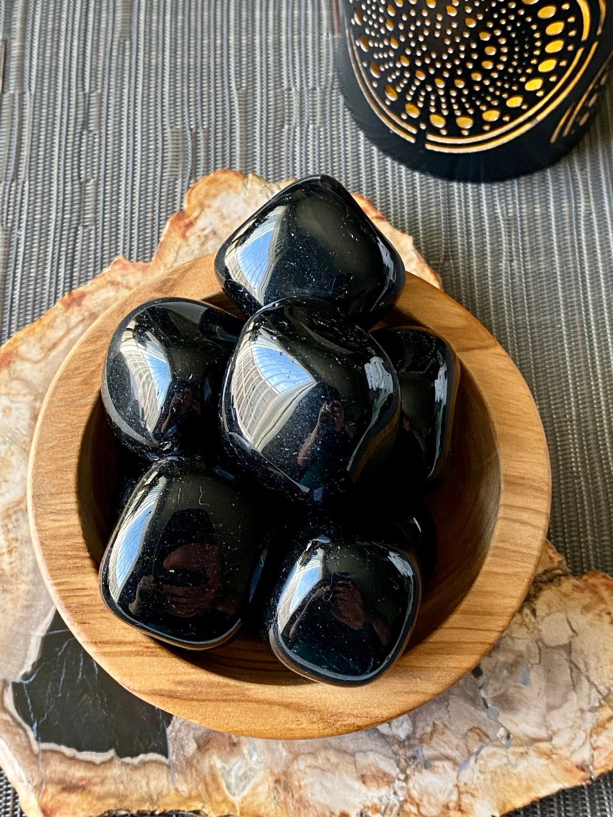Black Obsidian Pocket Stone
