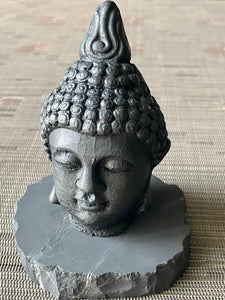 Shungite Buddha Head Statue