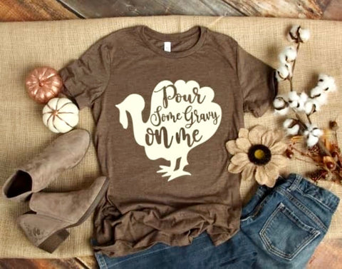 Pour Some Gravy on Me Unisex T-Shirt - Brown