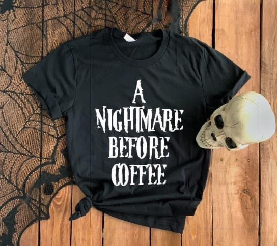 Nightmare Before Coffee Unisex T-Shirt - Black